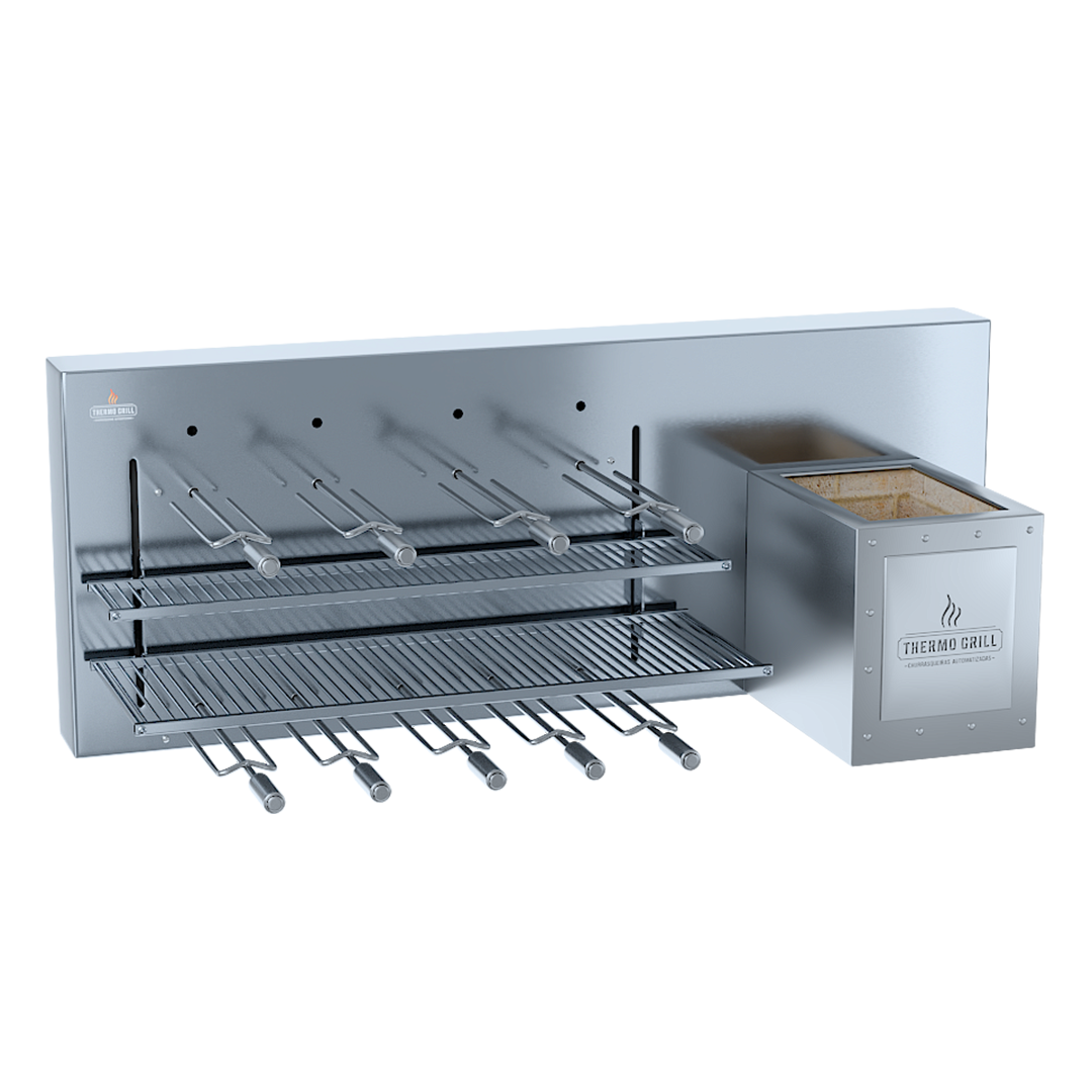 Linha Classic ThermoGrill — Churrasqueira com múltiplos andares e grelha argentina
